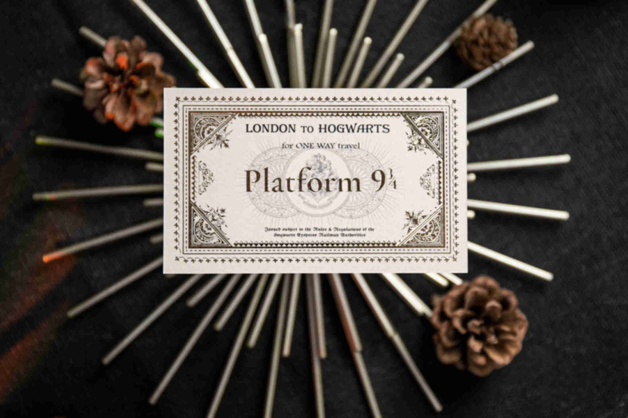 Билет на Хогвартс Экспресс ⚡️ Гарри Поттер Hufflepuff. Фото №4