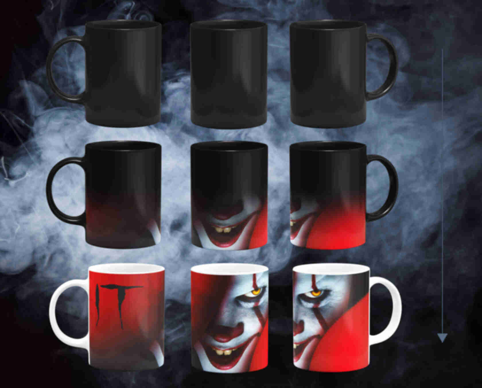 Магічна чашка ⦁ ВОНО ⦁ Горнятко з принтом ⦁ IT ⦁ Подарунок для фанатів фільмів жахів