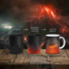 Магічна термо-чашка з Єдиним Перснем в полум'ї ⦁ Володар Перснів • The Lord of the Rings