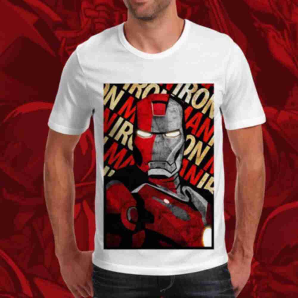 Футболка №6 • Залізна людина постер • Одяг Iron Man Avengers • Мерч Марвел • MarvelФото №8