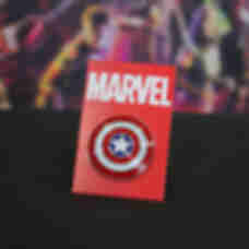 Значок Капітан Америка ⦁ Пін Captain America ⦁ Сувеніри Marvel ⦁ Подарунки фанату Марвел