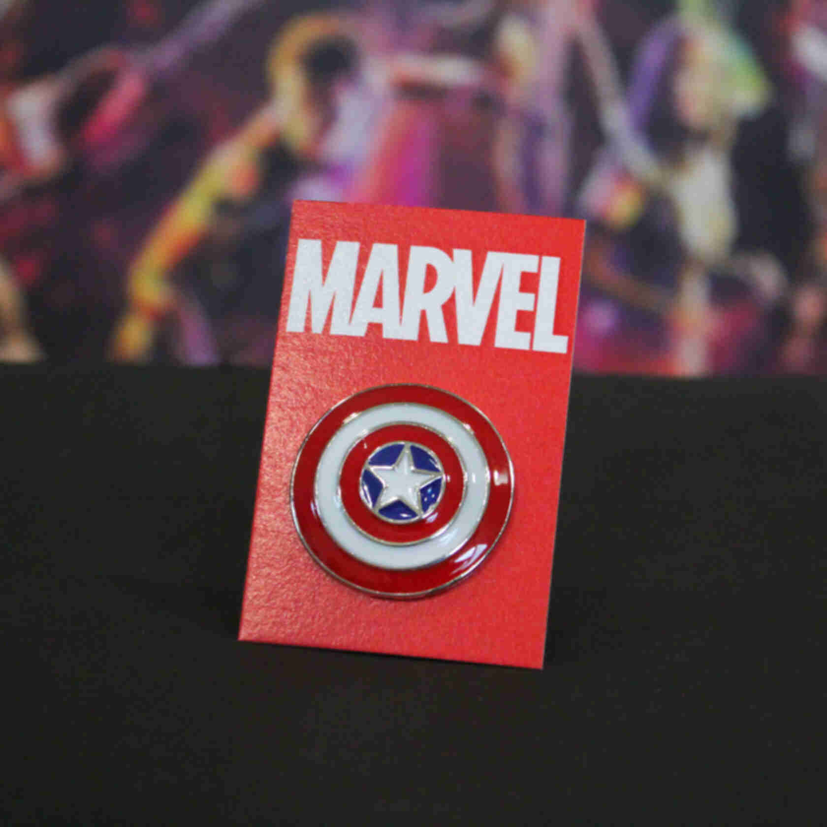 Значок Капітан Америка ⦁ Пін Captain America ⦁ Сувеніри Marvel ⦁ Подарунки фанату МарвелФото №3