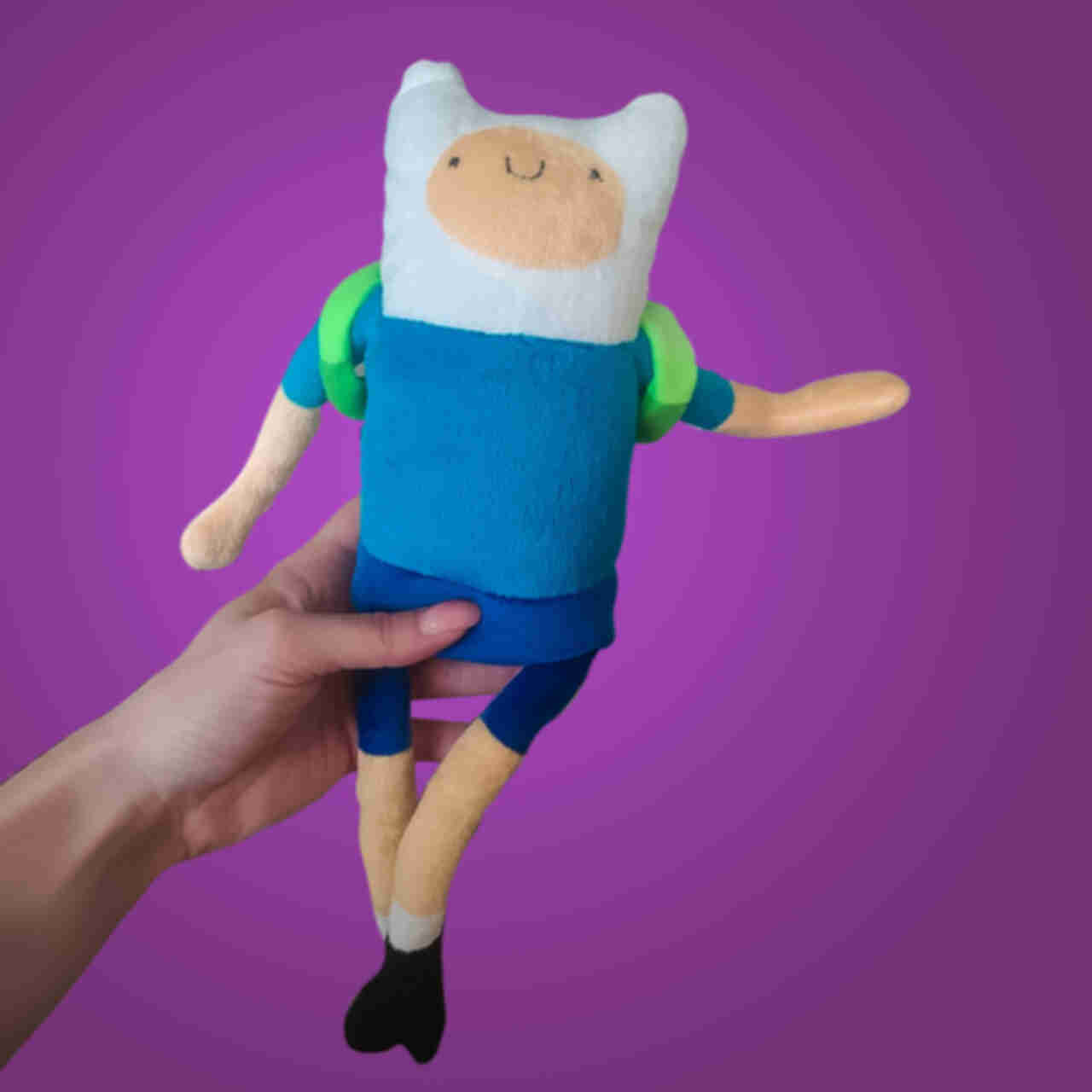 М'яка іграшка-брелок Фін • Подарунки Час Пригод • Adventure TimeФото №3