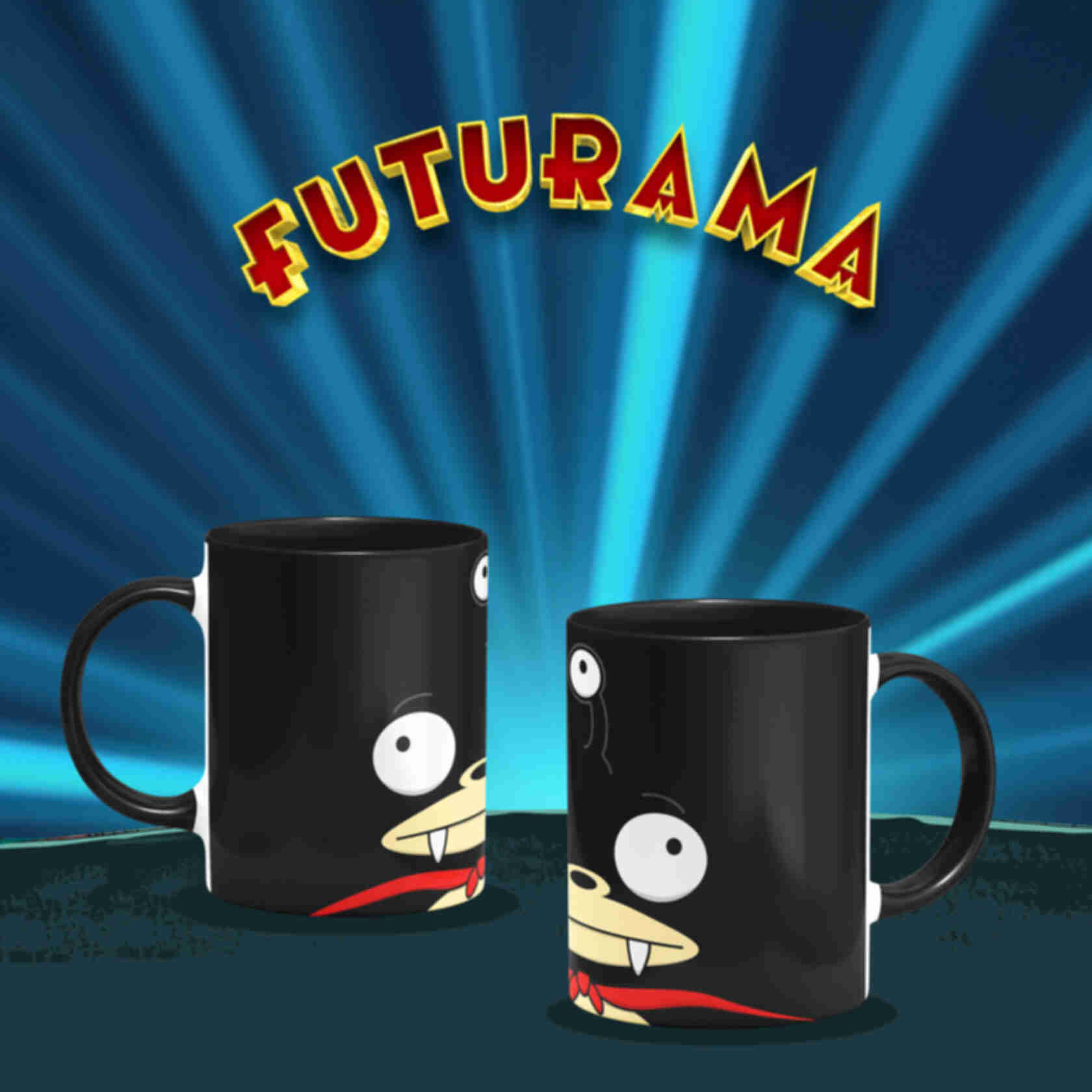 Чашка №3 • Нібблер (Зубастик) • Горнятко з принтом • Футурама • Подарунки FuturamaФото №2