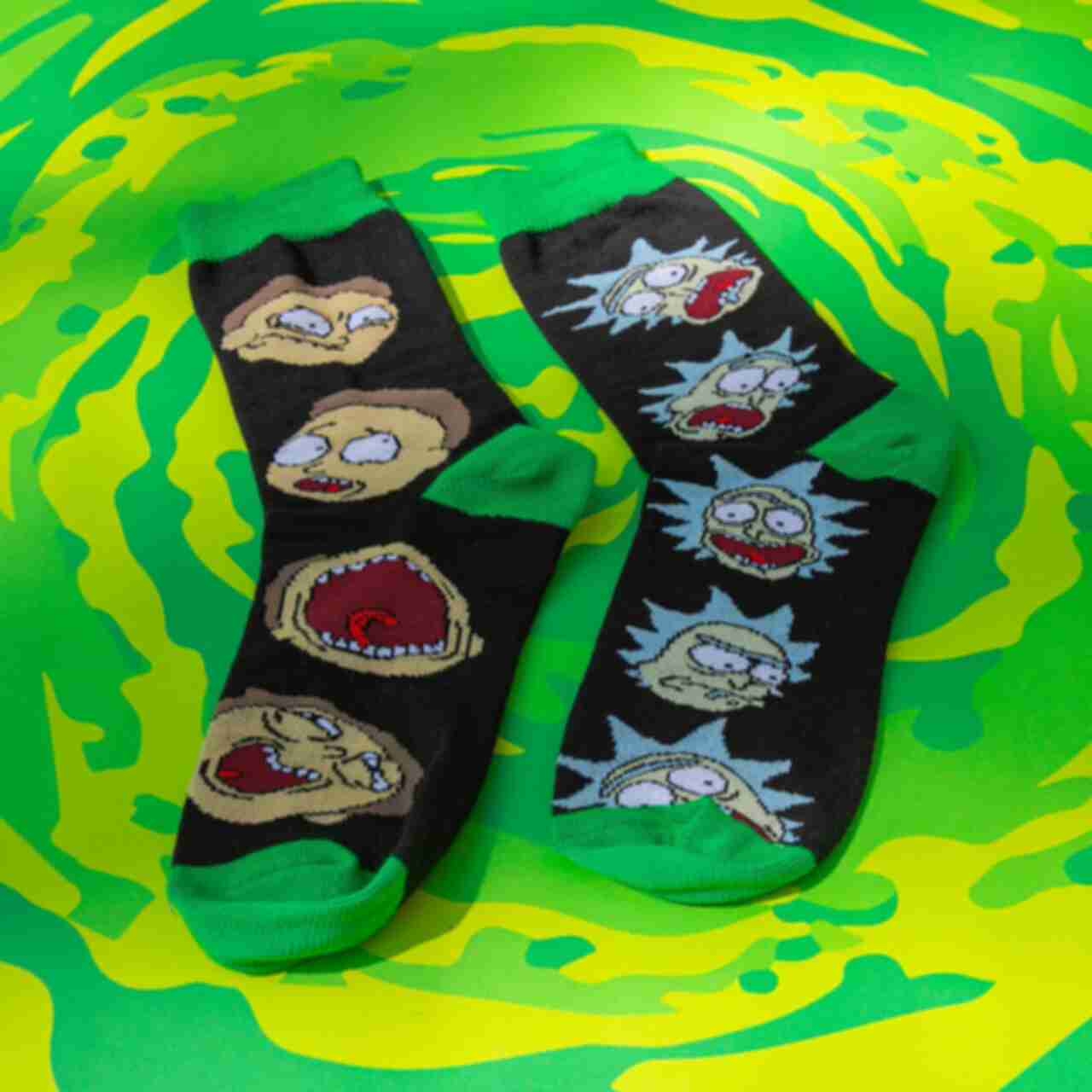 Шкарпетки з Ріком та Морті • Сувеніри та одяг за мультсеріалом • Подарунки Rick and MortyФото №2