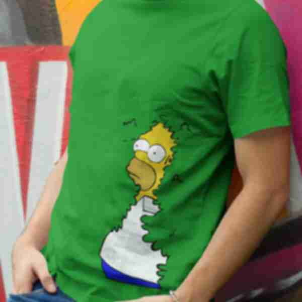 Футболка №2 • Гомер в кущах • Мерч • Одяг за мультсеріалом • Сімпсони • The Simpsons