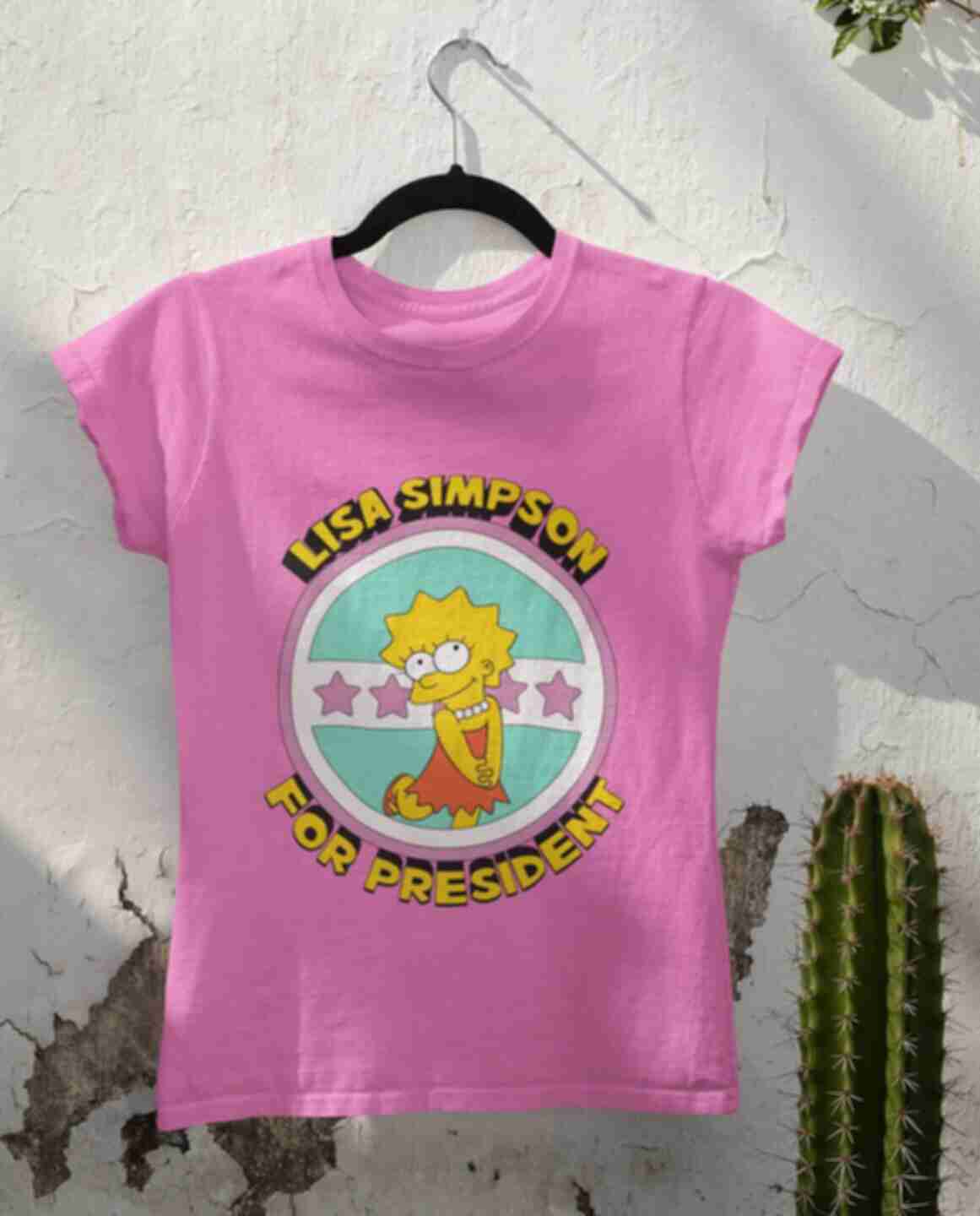 Футболка №3 • Lisa for president • Мерч • Одяг за мультсеріалом • Сімпсони • The SimpsonsФото №2