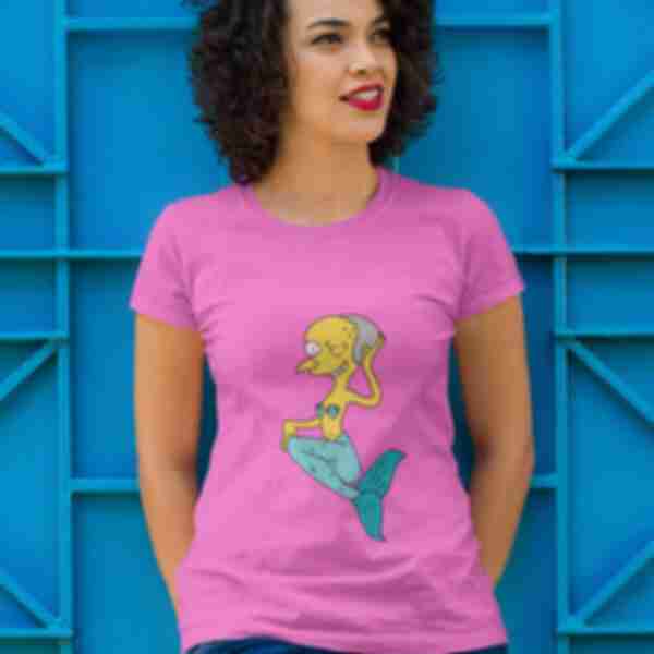 Футболка №10 • Містер Бьорнс • The Simpsons, рожева