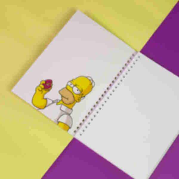 Блокнот с пончиками ⦁ Скетчбук за мультсеріалом • Сімпсони • The Simpsons