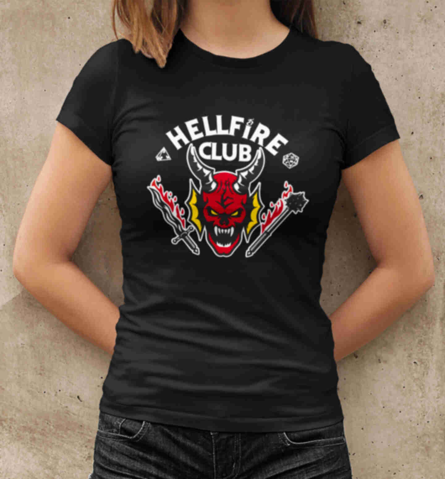 Футболка • Hellfire Club • Клуб Пекельного Полум'я • Очень странные дела • Stranger ThingsФото №2