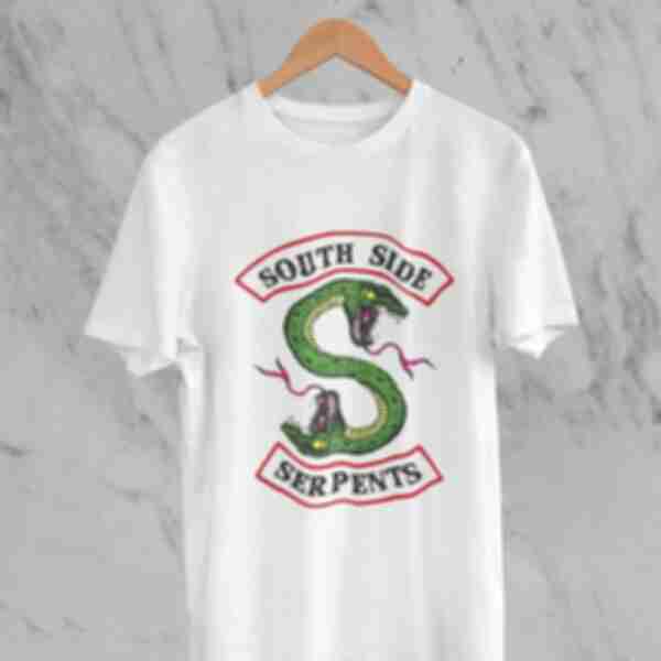 Футболка №2 • South Side Serpents • Рівердейл, біла