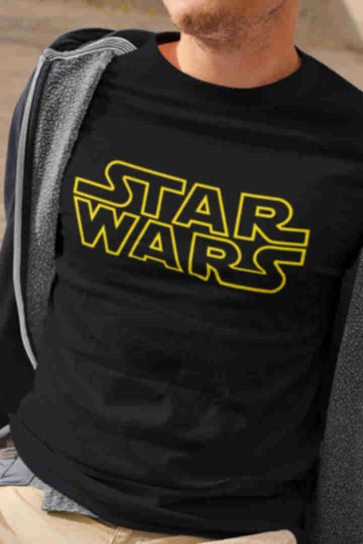 Футболка №1 • Логотип Star Wars • Зоряні Війни • Мерч • Одяг Star WarsФото №1