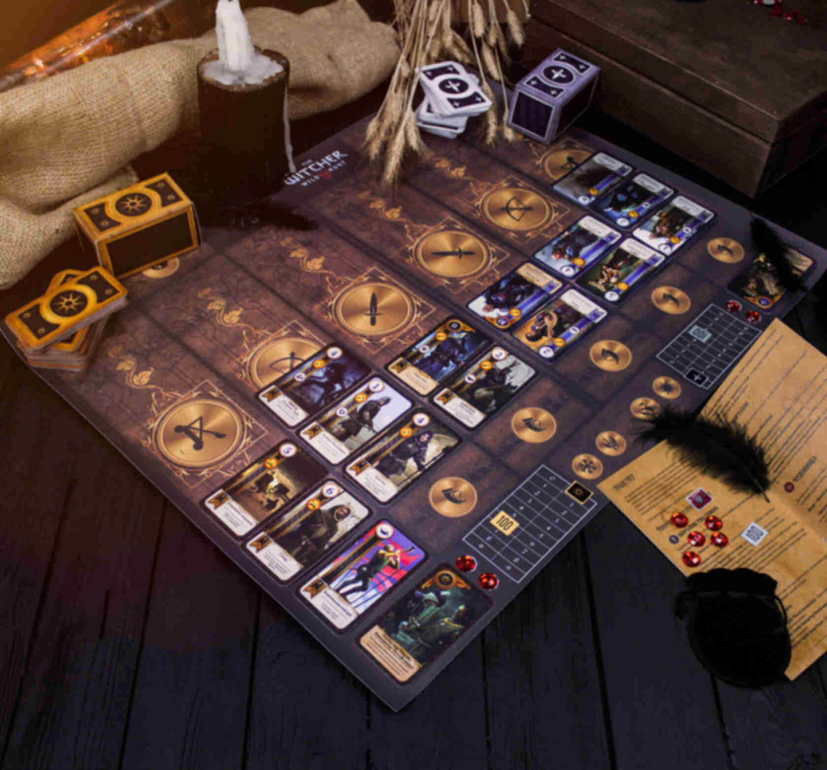 Ігрове поле для карткової гри Гвинт ║ Witcher ║ Gwent ║ Подарунок фанату ВідьмакаФото №1