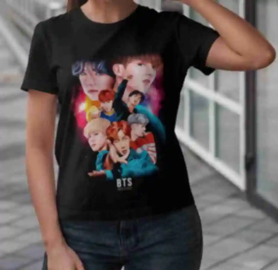 Футболка №6 • Постер гурту BTS • БТС ⦁ Мерч ⦁ Одяг для фанатів K-POP та групи BTSФото №2