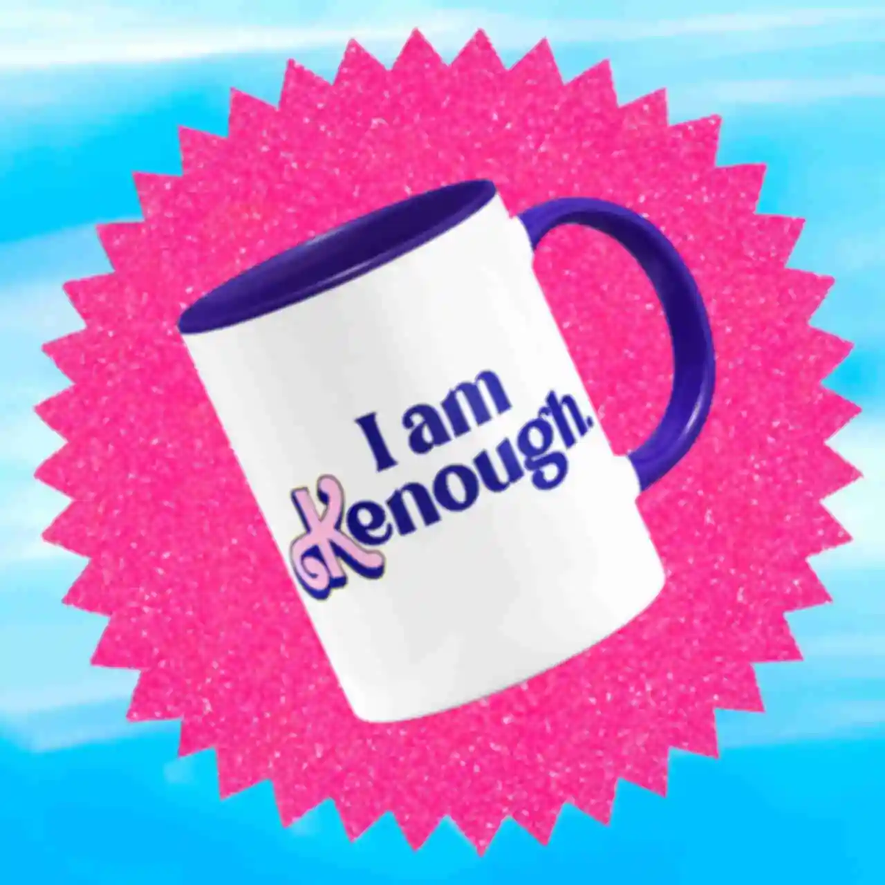 Чашка I'm Kenough ⦁ Подарунки з Кеном і Барбі ⦁ Мерч за фільмом Barbie ⦁ Горнятко для фанатів Barbenheimer