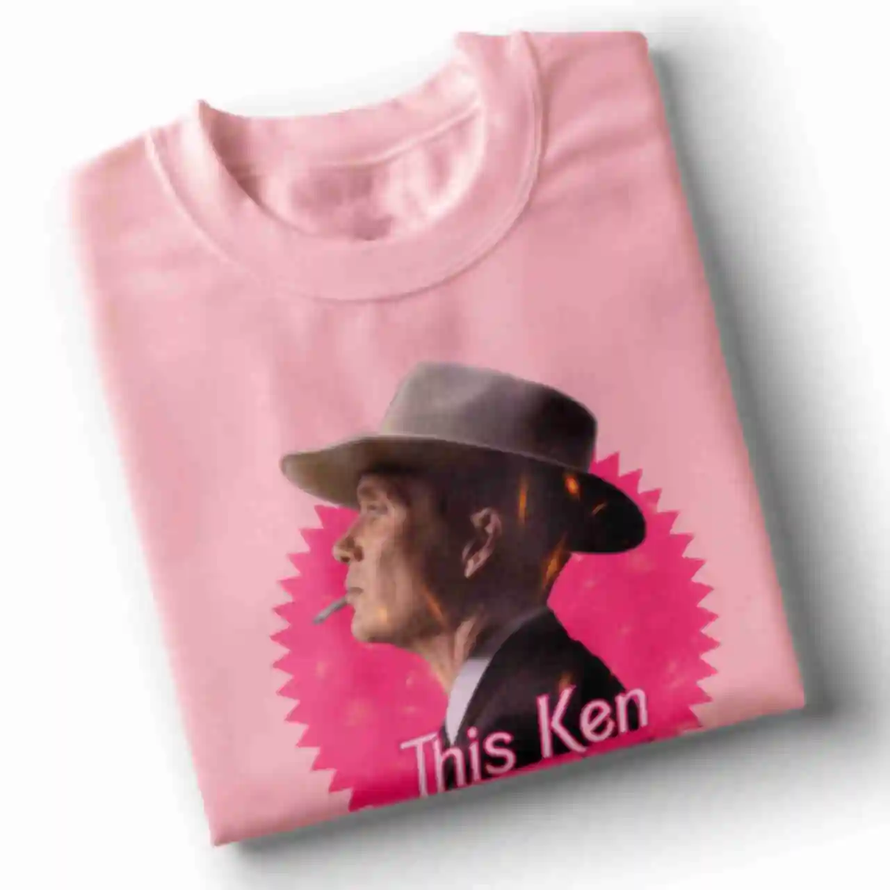 Футболка OVERSIZE №3 • This Ken, розовая. Фото №4