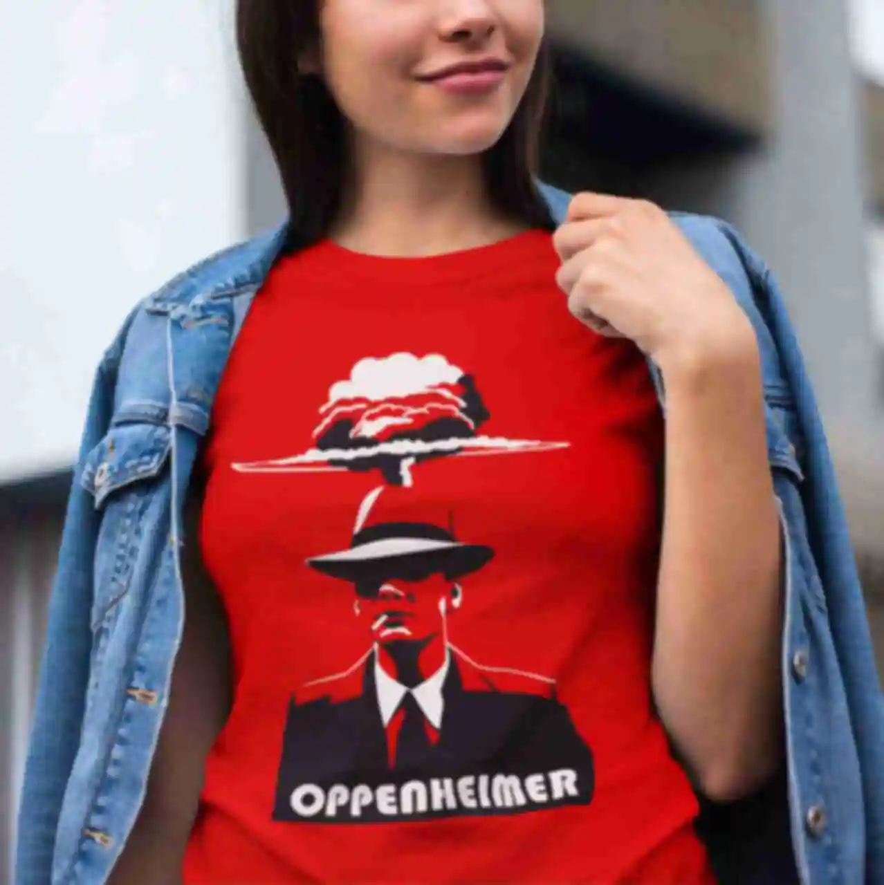 Футболка №4 • Oppenheimer ⦁ Мерч Оппенгеймер ⦁ Одежда в стиле фильма с Киллианом Мёрфи
