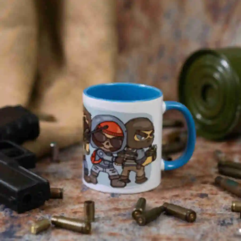 Керамическая чашка с агентами ⦁ Атрибутика и сувениры Counter-Strike • Подарки в стиле игры Контр-Страйк. Фото №80