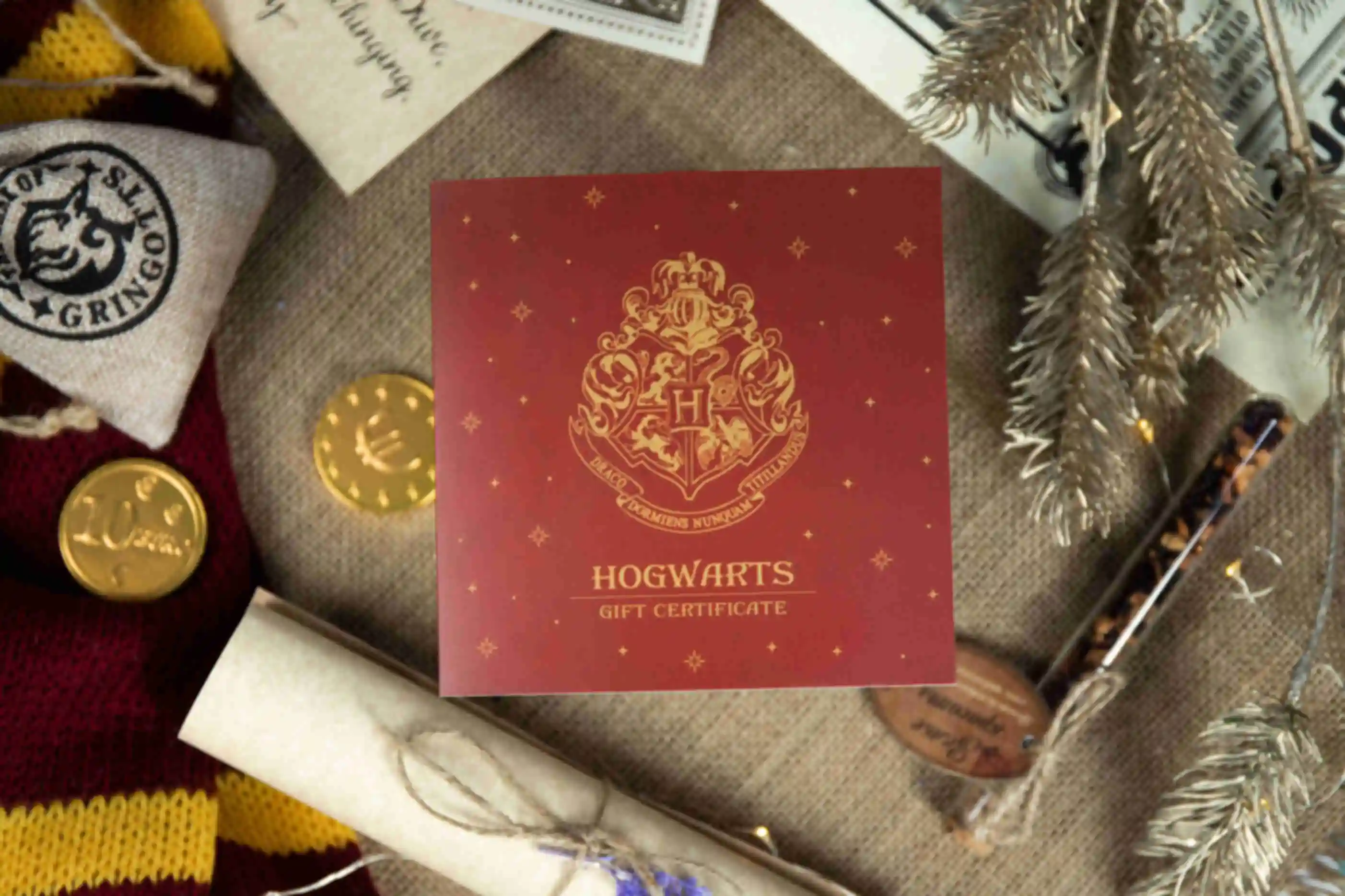 Подарунковий сертифікат за тематикою Гоґвортс ⚡ Гаррі Поттер ⚡️ Harry Potter