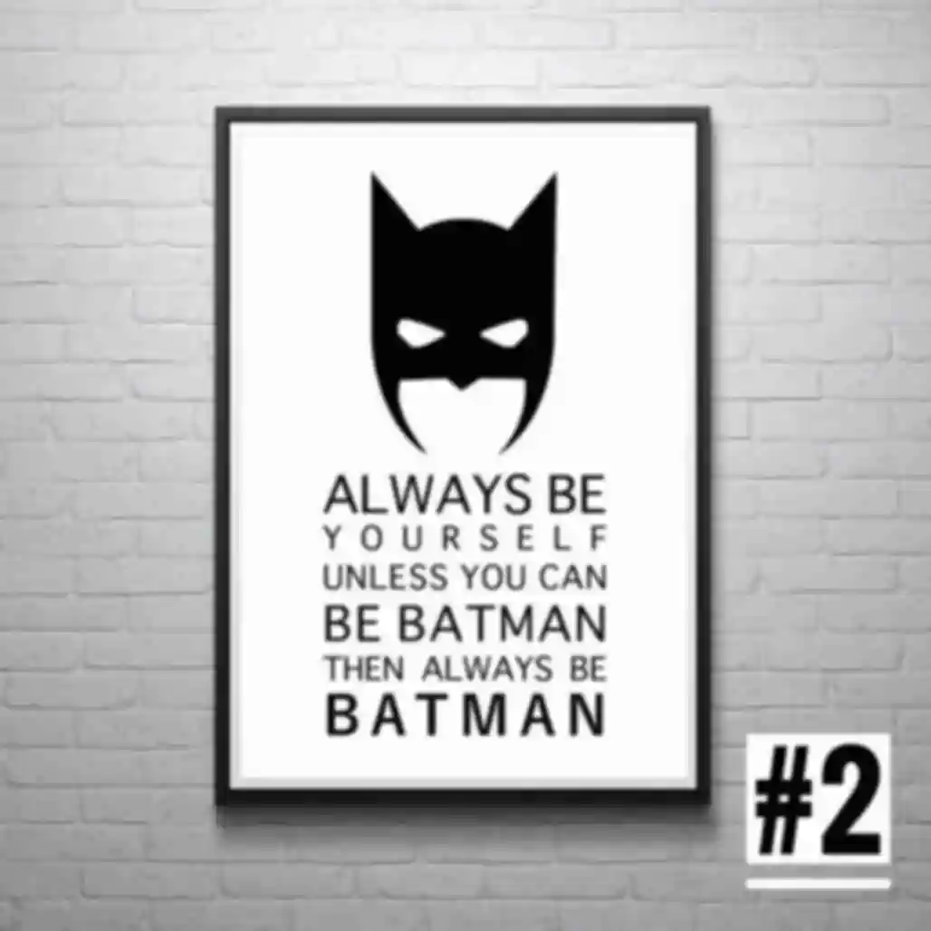 Постер №2 Бетмен • Подарунок у стилі супергероя Batman • DC