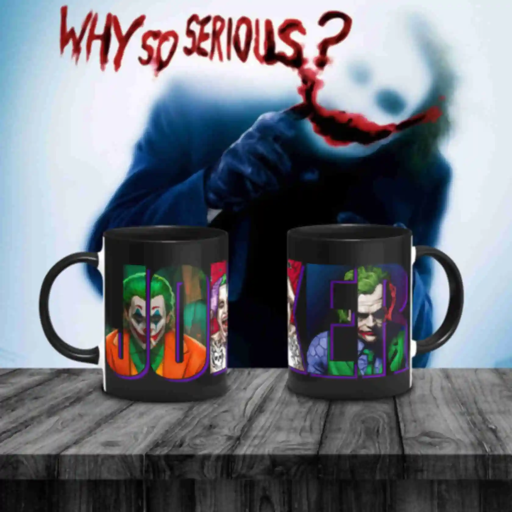 Чашка Джокери ⦁ Joker ⦁ Горнятко з героєм всесвіту DC ⦁ Сувеніри ⦁ Подарунки ДСФото №30