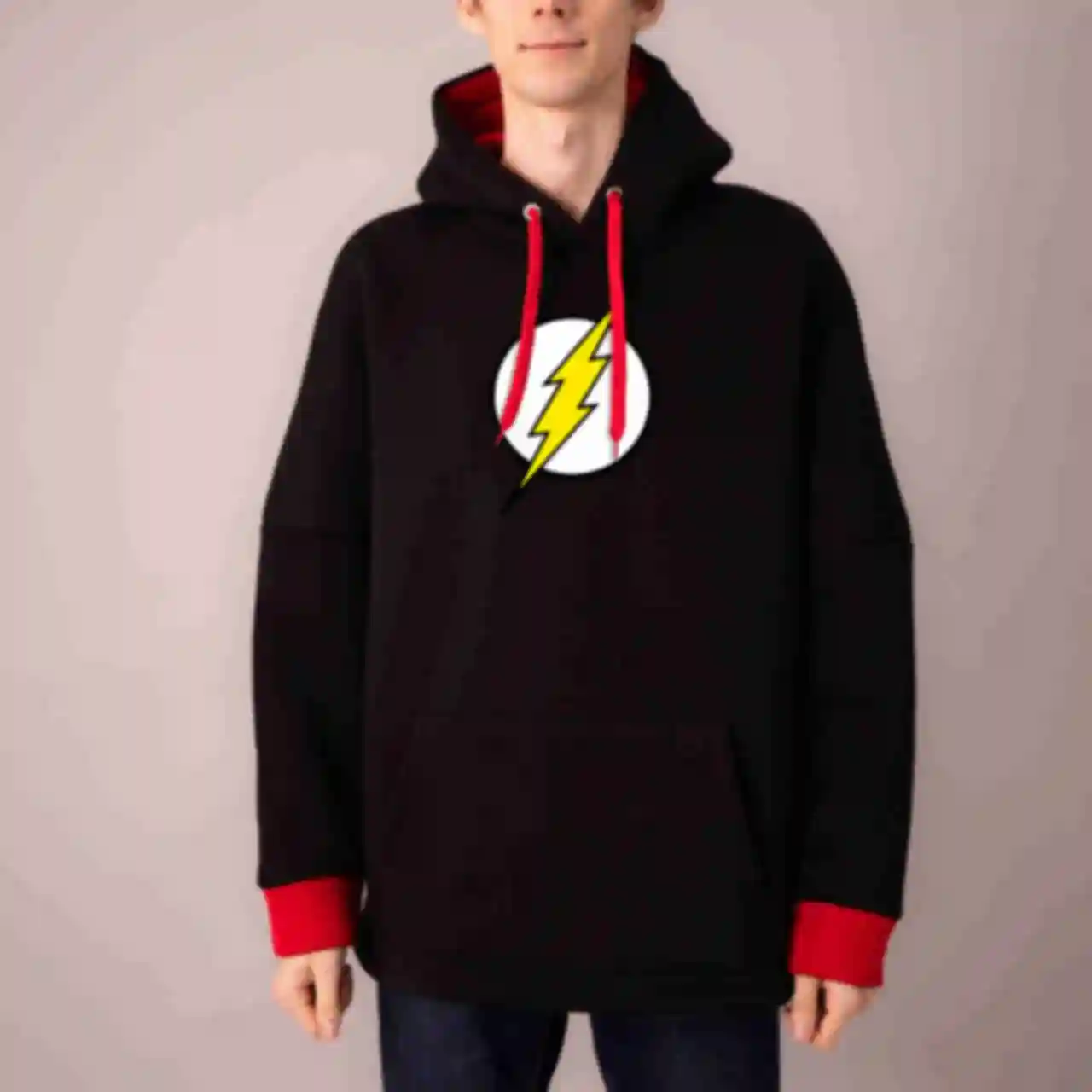 Худі №11 • Логотип Флеша • Одяг з принтом ДС • Мерч з супергероями Flash • Подарунок DC АРХІВ