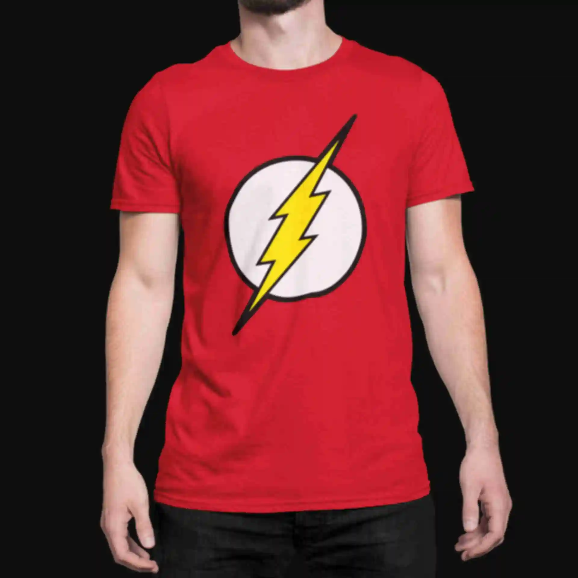 Футболка №11 • Логотип Флеша • Flash • Мерч • Одяг з супергероями в стилі DCФото №1