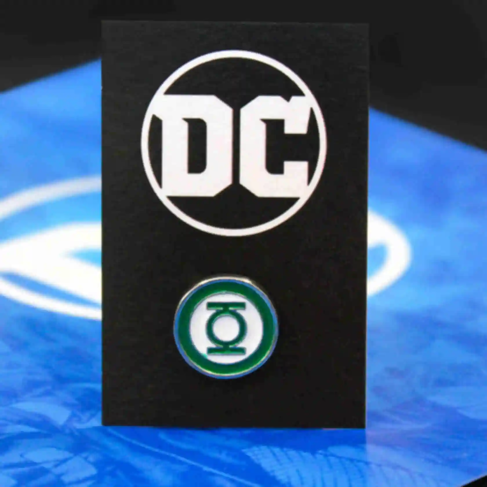 Значок Зелений Ліхтар ⦁ Пін Green  Lantern ⦁ Подарунки з супергероями в стилі всесвіту DC