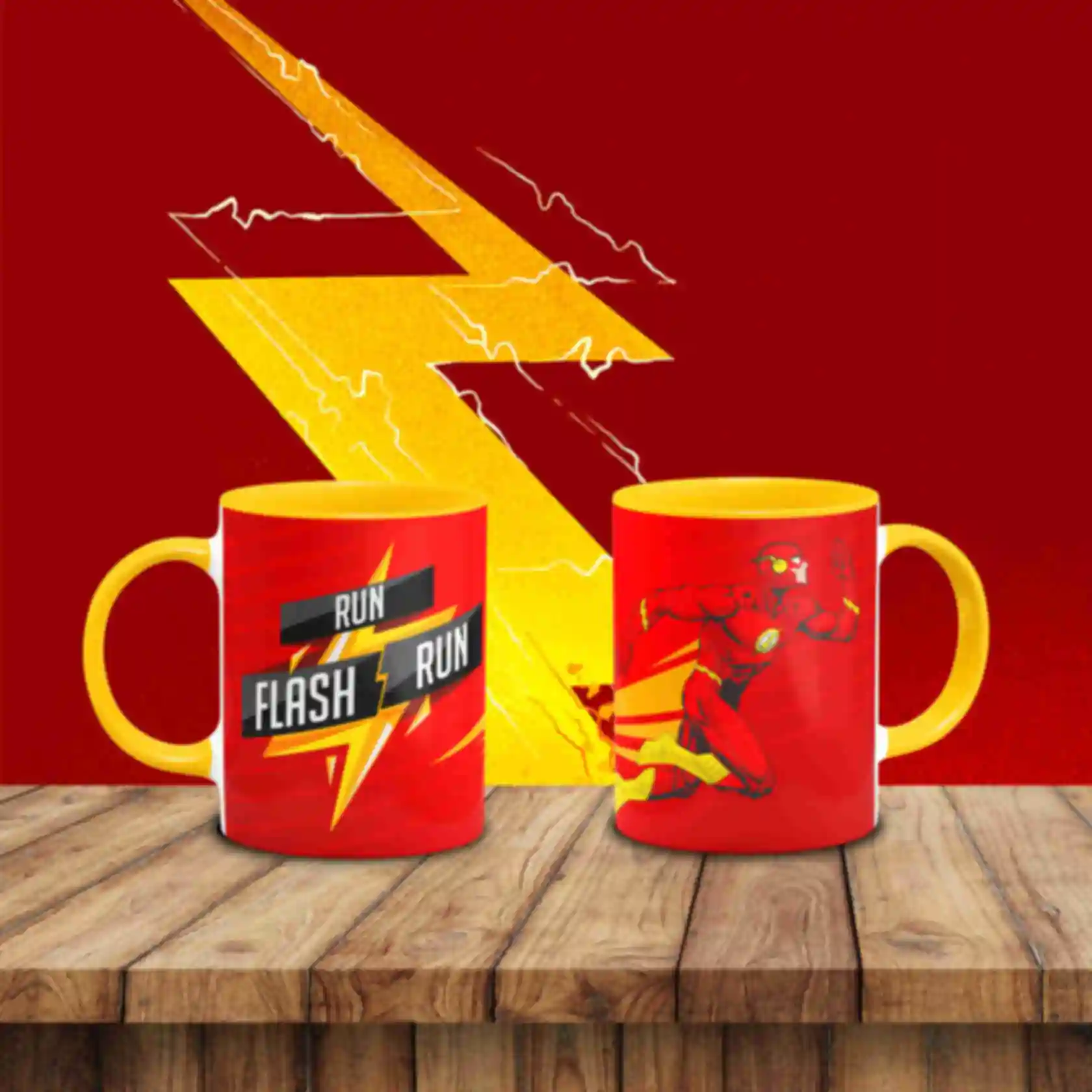Чашка с Флэшем ⦁ Flash ⦁ Кружка с супергероем вселенной DC ⦁ Подарки ДС. Фото №9