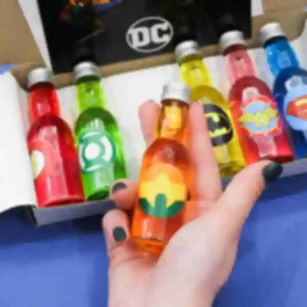 Сиропи в стилі супергероїв DC ⦁ mini box ⦁ Подарунок фанату ДС АРХИВ