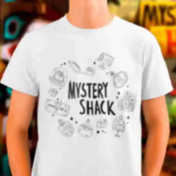 Футболка №15 • Mystery Shack • Мерч Гравіти Фолз • Хижка Чудес • Одяг для фанатів Gravity Falls