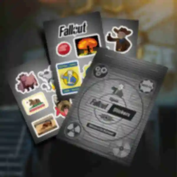 Стикерпак Fallout ⦁ Набор наклеек по игре Фоллаут ⦁ Подарок геймеру
