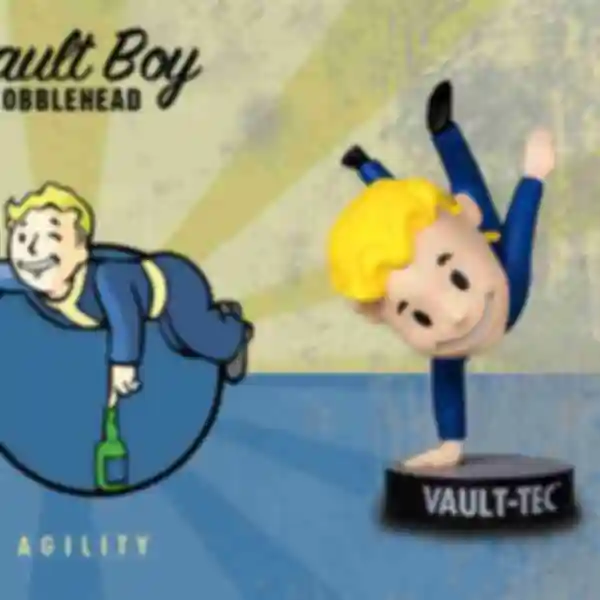 Фигурка Vault Boy • Agility • Подарки для фаната игры Fallout • Сувениры по Фаллауту 