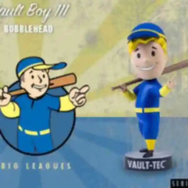 Фигурка Vault Boy • Big Leagues • Подарки для фаната игры Fallout • Сувениры по Фоллауту 