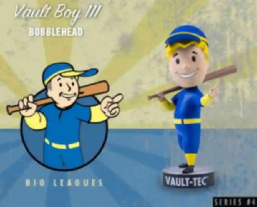 УЦЕНКА Фигурка Vault Boy • Big Leagues • Подарки для фаната игры Fallout • Сувениры по Фаллауту 