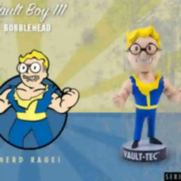 Фігурка Vault Boy • Nerd Rage • Подарунки для фаната гри Fallout • Сувеніри з Фаллауту