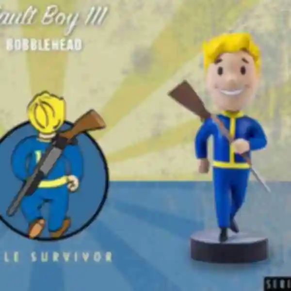 Фигурка Vault Boy • Sole Survivor • Подарки для фаната игры Fallout • Сувениры по Фаллауту 