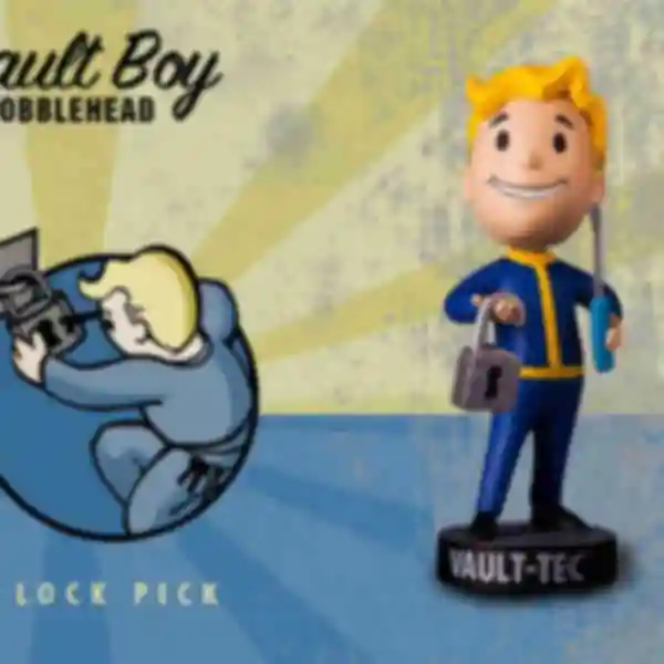 Фігурка Vault Boy • Lock Pick • Подарунки для фаната гри Fallout • Сувеніри з Фаллауту