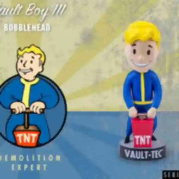 Фигурка Vault Boy • Demolition Expert • Подарки для фаната игры Fallout • Сувениры по Фаллауту 