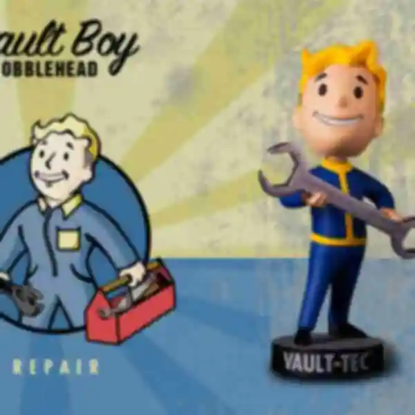 Фігурка Vault Boy • Repair • Подарунки для фаната гри Fallout • Сувеніри з Фаллауту
