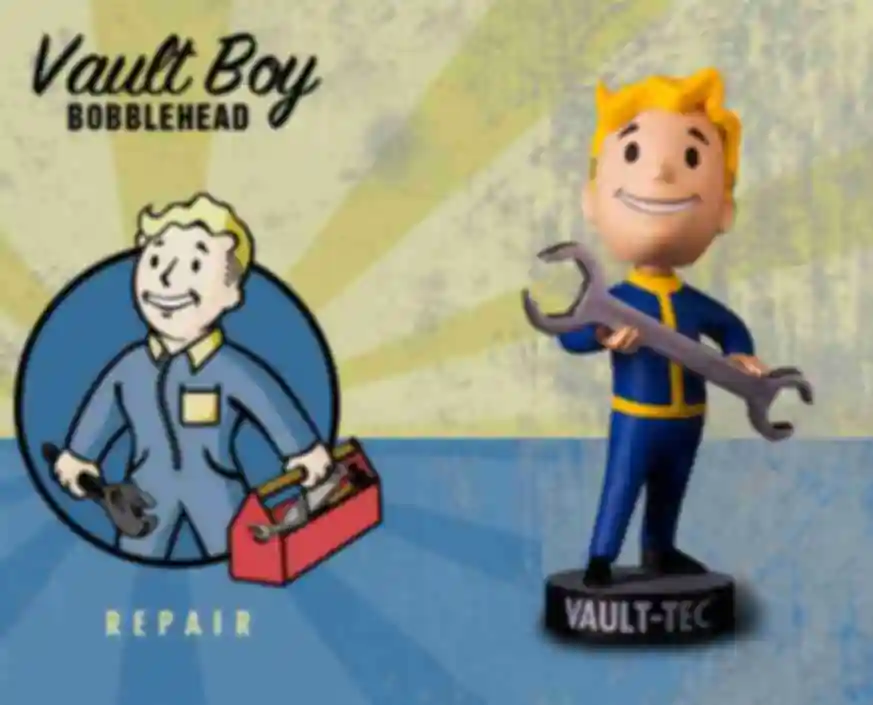 Фигурка Vault Boy • Repair • Подарки для фаната игры Fallout • Сувениры по Фаллауту . Фото №77