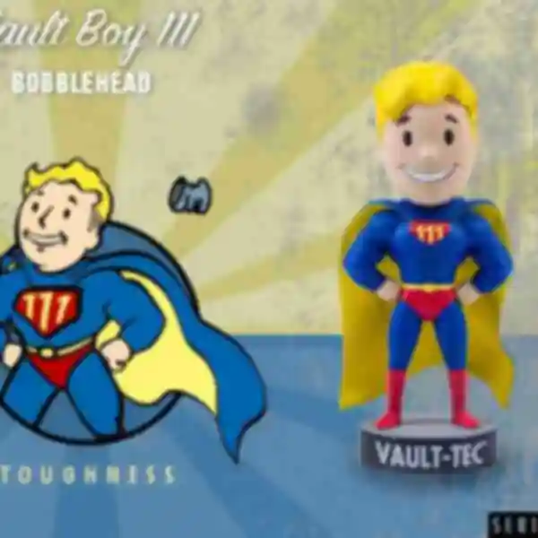 Фігурка Vault Boy • Toughness • Подарунки для фаната гри Fallout • Сувеніри з Фаллауту