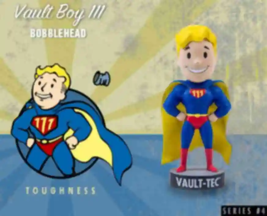 УЦЕНКА Фигурка Vault Boy • Toughness • Подарки для фаната игры Fallout • Сувениры по Фаллауту 