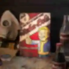 Деревянный постер Фоллаут • Vault Boy • Плакат Fallout • Подарок для геймера