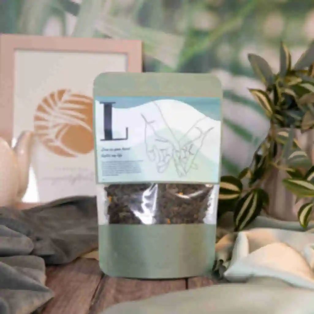 Зелений листовий чай «Love you» ⦁ Сувеніри та солодощі ⦁ Романтичний подарунок для жінки чи чоловікаФото №1