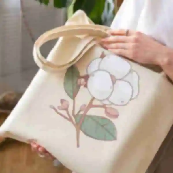Шоппер «Бавовна» • Патріотична дизайнерська еко-сумка • Подарунок дівчині на 8 березня