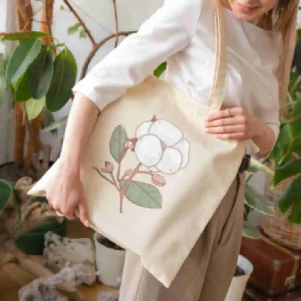 Шоппер «Бавовна» • Патріотична дизайнерська еко-сумка • Подарунок дівчині на 8 березня