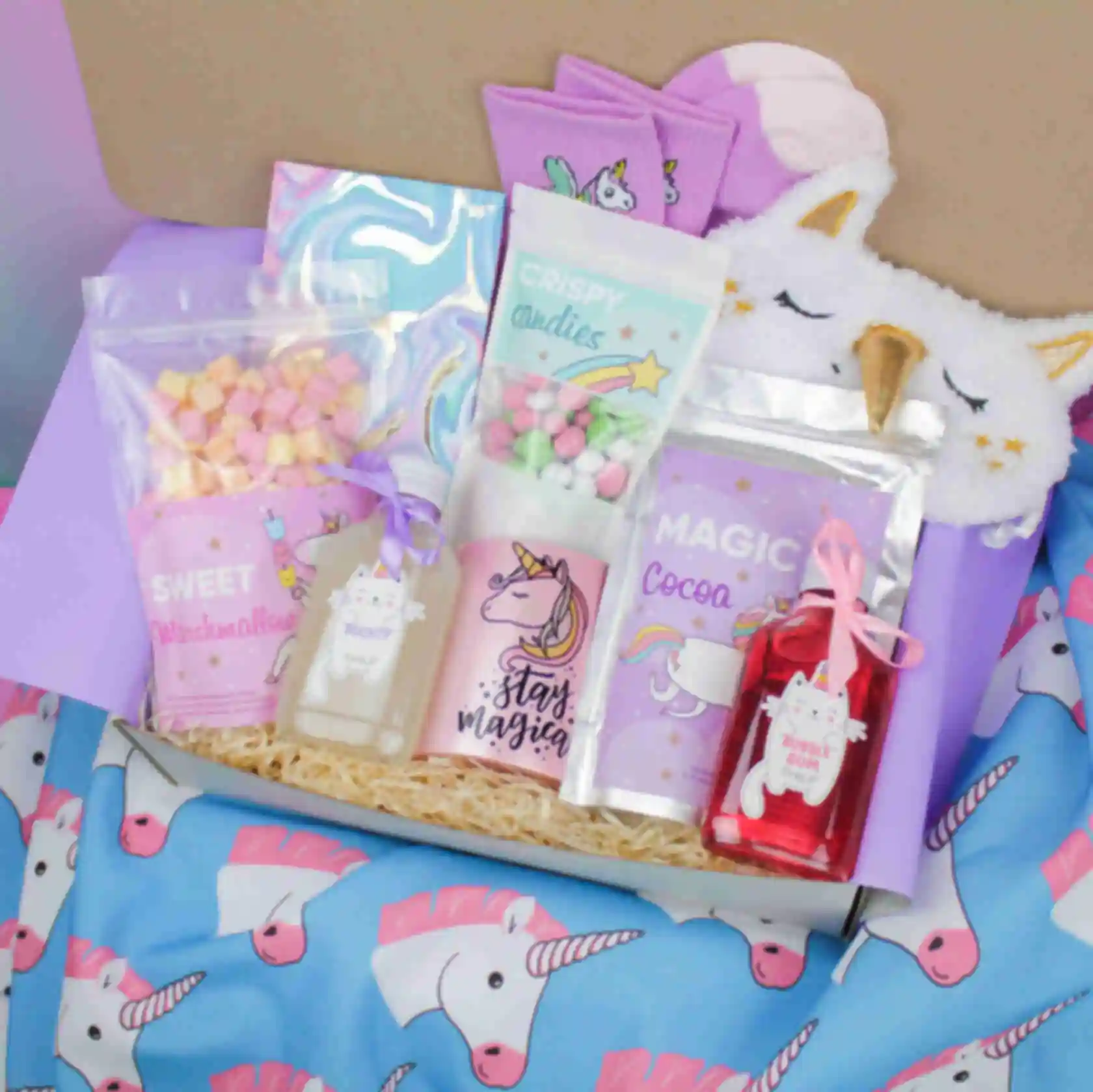 Подарунковий набір «Unicorn box» ⦁ premium ⦁ Подарунок дівчині, подрузі, сестрі, доньці БЕЗ БЛОКНОТУ