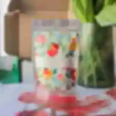Мелена кава «Flowers» у стильному квітковому дизайні ⦁ Сувеніри та солодощі ⦁ Подарунок жінці, дівчині чи колезі