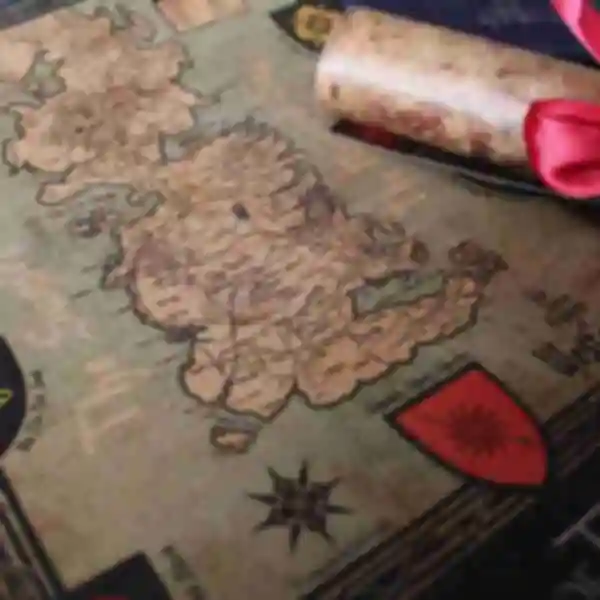 Старовинна мапа Вестероса • Гра Престолів • Сувеніри та атрибутика • Подарунки за серіалом Game of Thrones